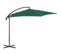 Vidaxl Parasol En Porte-À-Feux Avec Mât En Acier 250 X 250 Cm Vert Vert