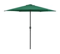 Vidaxl Parasol D'extérieur Et Mât En Aluminium 270x246 Cm Vert Vert