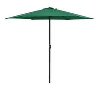 Vidaxl Parasol De Jardin Et Mât En Aluminium 270x246 Cm Vert Vert