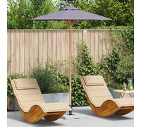 Vidaxl Parasol De Jardin Gris Foncé 180x230 Cm En Bambou
