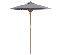 Vidaxl Parasol De Jardin Gris Foncé 180x230 Cm En Bambou