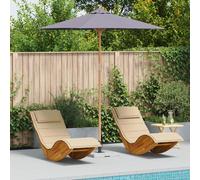 vidaXL Parasol de Jardin Gris foncé 240x260 cm en Bambou