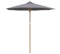 vidaXL Parasol de Jardin Gris foncé 240x260 cm en Bambou