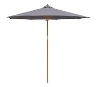 vidaXL Parasol de terrasse, gris foncé, de 270 cm, avec mécanisme d'inclinaison réglable, tissu résistant aux UV, design pliable, style minimaliste, idéal pour l'extérieur