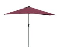 Vidaxl Parasol De Jardin Rouge Bordeaux 294 X 150 X 224 Cm Tissu