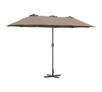 Vidaxl Parasol De Jardin Taupe 380 X 196 X 235 Cm