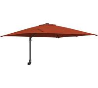 vidaXL Parasol de jardin Terracotta 248,5 x 247,5 x 160 cm Tissu