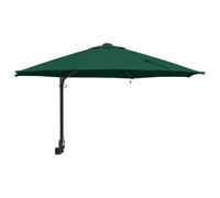 vidaXL Parasol de jardin mural avec LEDs vert 248 cm