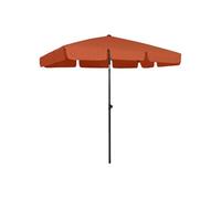 vidaXL Parasol de Plage Abri de Soleil Parasol de Jardin Parasol de Patio Terrasse Extérieur Anti-UV Anti-décoloration Terre Cuite 200x125 cm