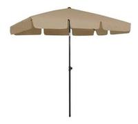 vidaXL Parasol de plage taupe 200x125 cm 314730