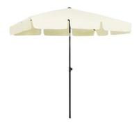 vidaXL Parasol de Plage Abri de Soleil Parasol de Jardin Parasol de Patio Terrasse Extérieur Anti-UV Anti-décoloration Jaune 314727 Jaune G