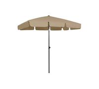 vidaXL Parasol de Plage Abri de Soleil Parasol de Jardin Parasol de Patio Terrasse Extérieur Anti-UV Anti-décoloration Taupe 314730