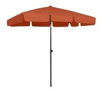 vidaXL Parasol de Plage Abri de Soleil Parasol de Jardin Parasol de Patio Terrasse Extérieur Anti-UV Anti-décoloration Terre Cuite 200x125 cm G