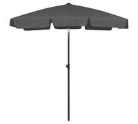 Vidaxl Parasol De Plage Anthracite 180x120 Cm