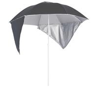 Vidaxl Parasol De Plage Avec Parois Latérales Anthracite 215 Cm