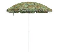 vidaXL Parasol de Plage avec Poteau en Métal Camouflage 161x193 cm en Polyester