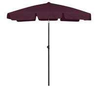 Vidaxl Parasol De Plage Rouge Bordeaux 180x120 Cm Rouge