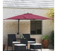 Vidaxl Parasol De Terrasse Rouge Bordeaux Tissu En Polyester Grand