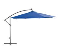 vidaXL Parasol déporté avec mât en aluminium 350 cm Bleu