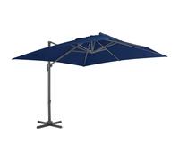 Vidaxl Parasol Déporté Avec Mât En Aluminium 3x3 M Bleu Azur Bleu