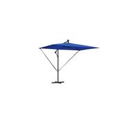 Vidaxl Parasol déporté carré 200x200 cm toile en polyester mat en acier Bleu