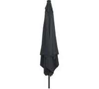 Vidaxl Parasol déporté carré inclinable 295x295 cm Gris - Toile polyester, mât acier