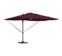 Vidaxl Parasol À Bras Déporté - Bordeaux Bordeaux Métal Et Tissu Moyen