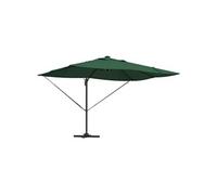 Vidaxl - Parasol déporté rectangulaire inclinable - Toile polyester - Mât aluminium - 352x251 cm - Vert