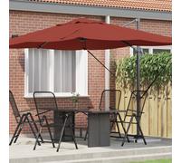 Vidaxl Parasol Déporté Terracotta Polyester, Acier Grand