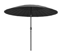 Vidaxl Parasol D'extérieur Avec M?T En Aluminium 270 Cm Anthracite Gris