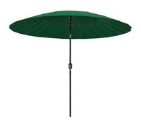Vidaxl Parasol D'extérieur Avec M?T En Aluminium 270 Cm Vert Vert