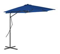 Vidaxl Parasol D'extérieur Avec Mât En Acier Bleu 300x230 Cm Bleu