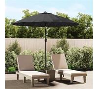 Parasol d'Extérieur avec Mât en Aluminium, Pare-soleil de Patio, Abri de Soleil, Parasol de Plage Jardin Terrasse, 47310