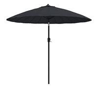 vidaXL Parasol d'Extérieur avec Mât en Aluminium, Pare-soleil de Patio, Abri de Soleil, Parasol de Plage Jardin Terrasse, 270 cm Noir