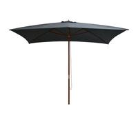 Vidaxl Parasol D'extérieur Avec Mât En Bois 200 X 300 Cm Anthracite