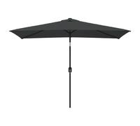 vidaXL Parasol d'Extérieur avec Mât en Métal, Pare-Soleil de Patio, Abri de Soleil, Parasol de Plage Jardin Terrasse Balcon, 300x200 cm Anthracite
