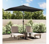 vidaXL Parasol d'Extérieur avec Mât en Métal, Pare-soleil de Patio, Abri de Soleil, Parasol de Plage Jardin Terrasse Balcon, 44501