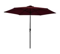 Vidaxl Parasol D'extérieur Avec Mât Métallique Bordeaux 300 Cm