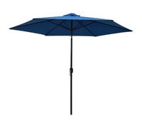 Vidaxl Parasol D'extérieur Avec Poteau En Métal 300 Cm Azuré