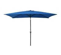 Vidaxl Parasol D'extérieur Avec Poteau En Métal 300x200 Cm Azuré