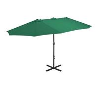 vidaXL Parasol d'extérieur et mât en aluminium – Pare-soleil de patio – 460 x 44867