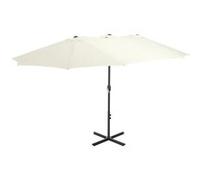 vidaXL Parasol d'Extérieur et Poteau en Aluminium, Pare-soleil de Patio, Abri de Soleil, Parasol de Terrasse Extérieur, 460 44868 Beige G