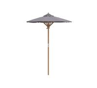 Vidaxl Parasol droit carré 150x150 cm - Toile polyester, mât métal, Gris