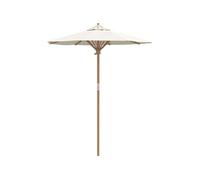 Vidaxl Parasol droit carré 180x180 cm - Toile polyester - Mât métal - Beige