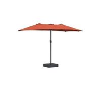 Parasol de jardin à double tête - vidaXL - 385x209x244 cm - Terracotta - Protection UV - Résistant à l'eau - Pliable