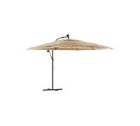 Vidaxl Parasol droit carré polyester acier 290 x 290 cm Marron