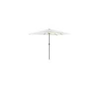 vidaxl Parasol droit rectangulaire toile polyester mat acier 300x200 cm Blanc