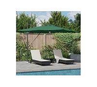 Vidaxl Parasol droit rectangulaire - Toile polyester - Mât aluminium - 286 x 285 cm - Vert