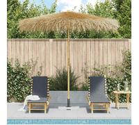 vidaXL Parasol en bambou avec toit en feuille de bananier 210 cm