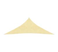 Vidaxl Parasol En Pehd Triangulaire 5x5x5 M Beige Beige